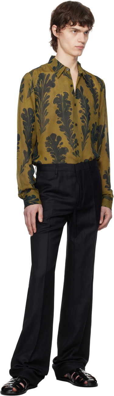 Košeľa Dries Van Noten Dries Van Noten Tight Fit Floral Print Shirt Zelené | 251-020735-1004, 4