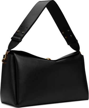 Taška cez rameno AMI AMI Paris Large Carrousel Leather Shoulder Bag Čierna | ULL028.AL0103, 1