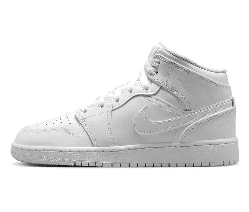 Jordan Air Jordan 1 Mid Triple White GS