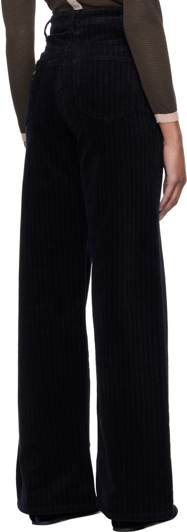Nohavice GANNI GANNI Magny Corduroy Flare Pants Čierna | W0160, 2