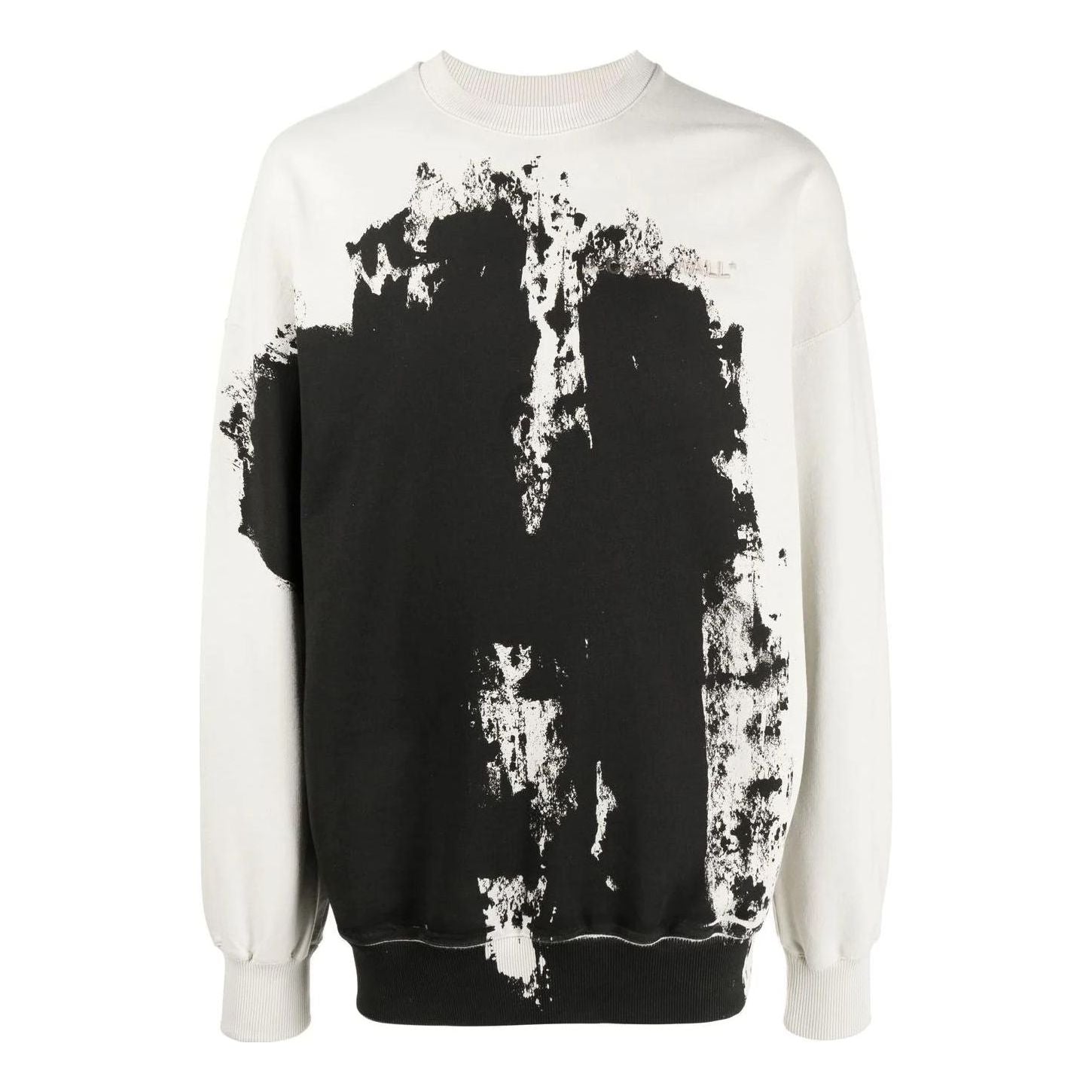 Mikina A-COLD-WALL* A-COLD-WALL* Relaxed Crewneck Sweatshirt Biela | ACWMW087BLACK, 0
