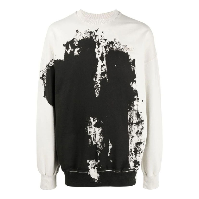 Mikina A-COLD-WALL* A-COLD-WALL* Relaxed Crewneck Sweatshirt Biela | ACWMW087BLACK