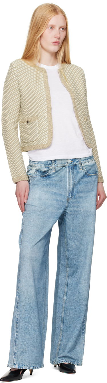 Sveter rag & bone Rag & Bone Claire Knit Cardigan Béžová | WAS25P026SD26, 3