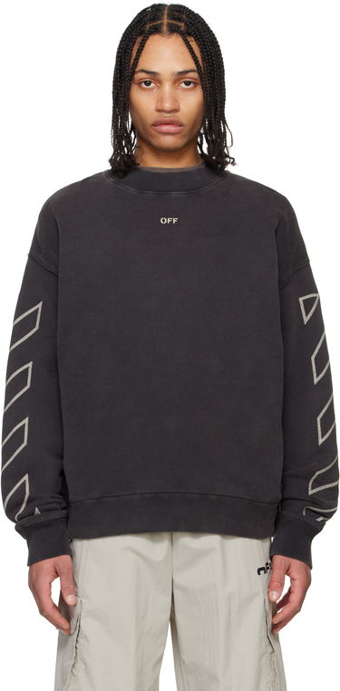Sveter Off-White Off-White Crewneck Martyrdom Arrow Sweatshirt Čierna | OMBA054S25FLE0081361, 0