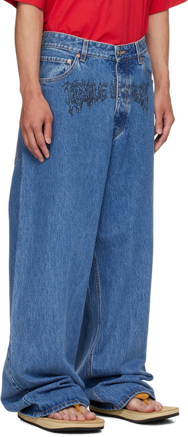 Džínsy VETEMENTS Vetements Cradle of Filth Baggy Jeans Modrá | UH76DP150LB2, 1