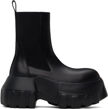 Tenisky a topánky Rick Owens Rick Owens Hollywood Beatle Mega Tractor Chelsea Boots Čierna | RU01E5860 LOO, 0