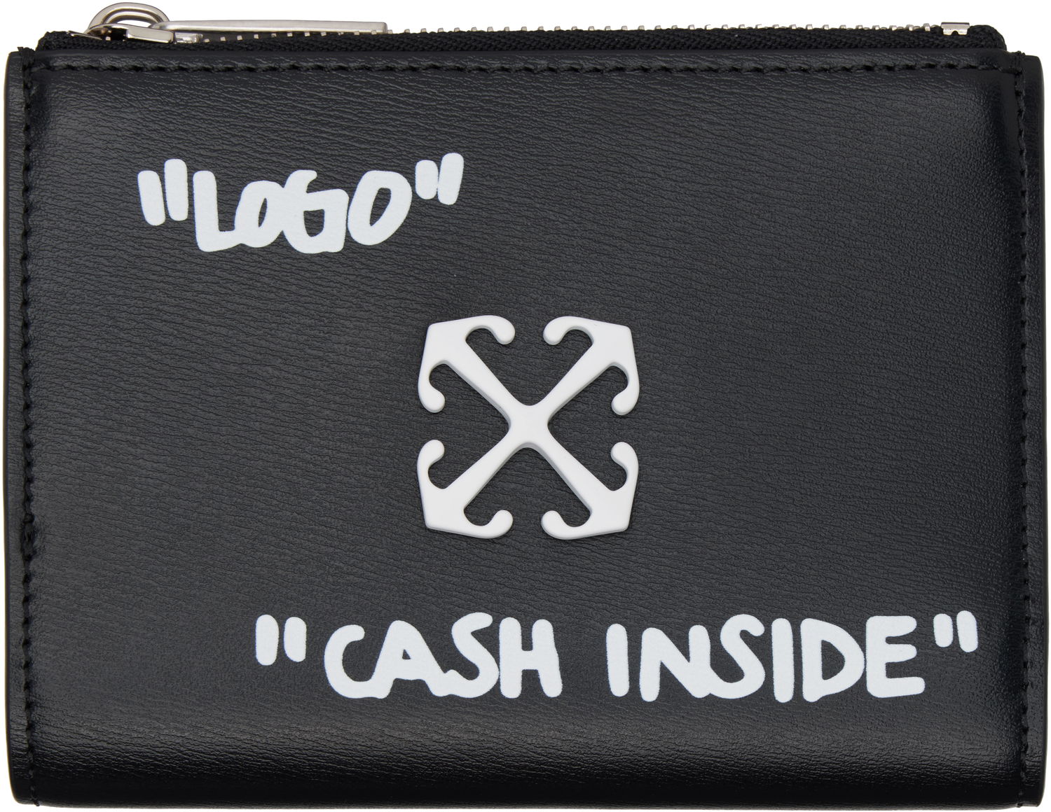 Peňaženka Off-White Off-White Jitney Bifold Quote Wallet Čierna | OWNC072C99LEA0011001, 0