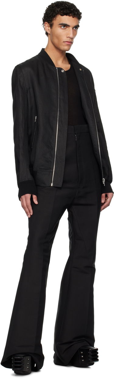 Bomber bunda Rick Owens Rick Owens Hollywood Classic Flight Bomber Jacket Čierna | RU01E5778 TWL, 3
