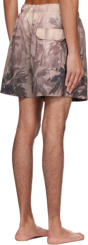 Plavky Palm Angels Palm Angels Sunset Palm Swim Shorts Hnedá | PMFD012S25FAB0026110, 2
