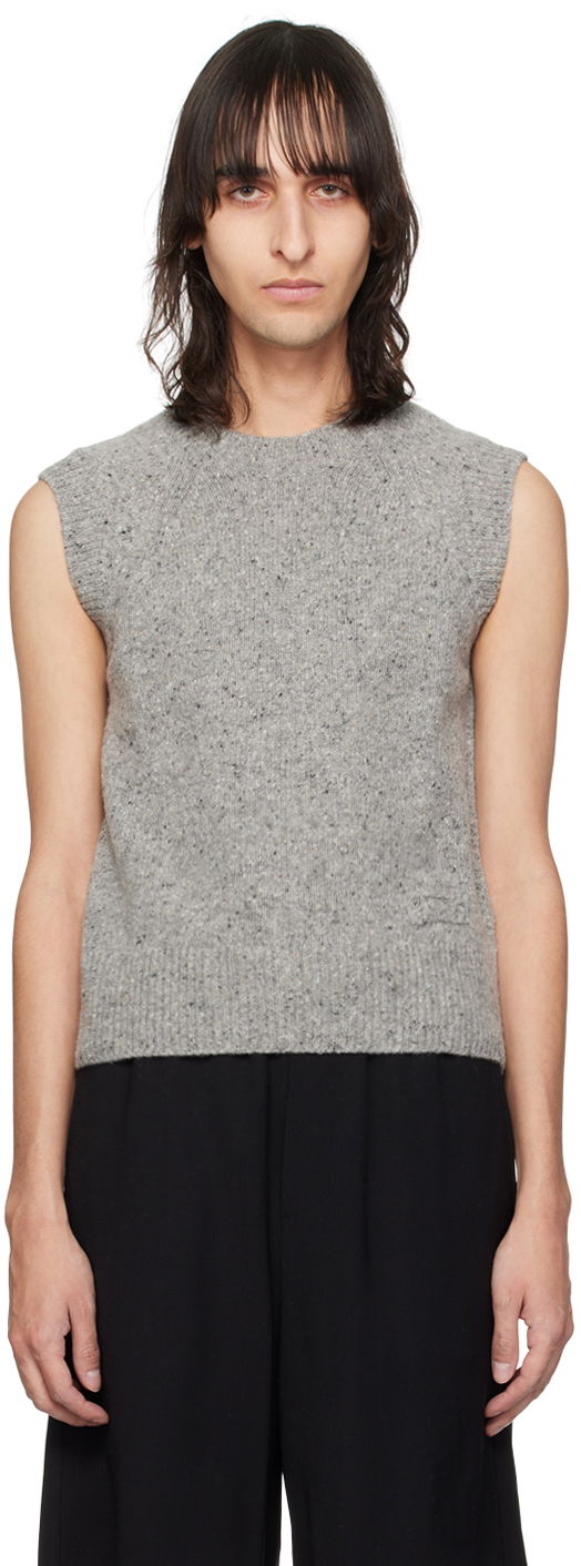 Vesta AMI Crewneck Vest Šedá | HKS735.KN0038, 0