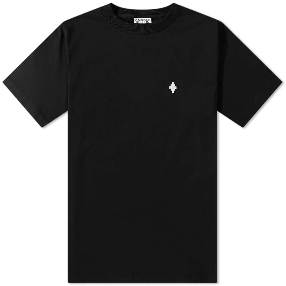 Tričko Marcelo Burlon Cross Tee Black Čierna | CMAA018C99JER0021001, 0