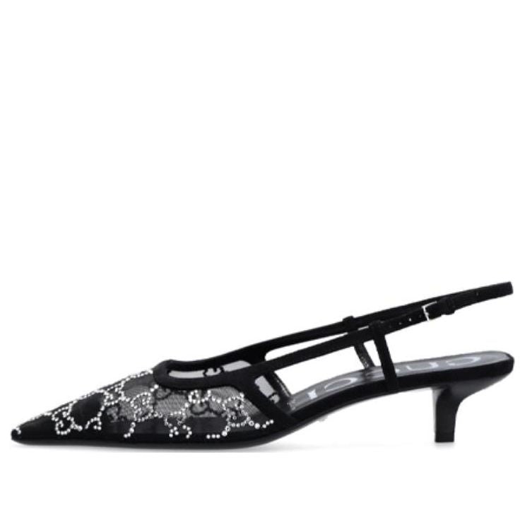 Tenisky a topánky Gucci GG Slingback Pumps Čierna | 675829-F13A0-1000