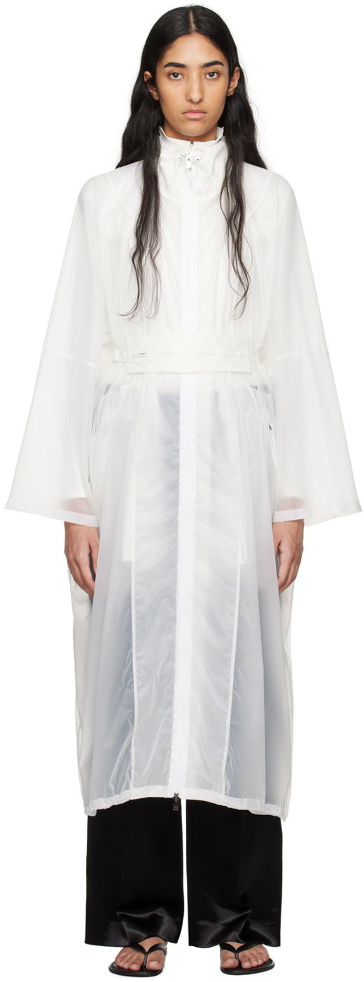 Kabáty The Row White Silva Coat Biela | 8153-W3079, 0