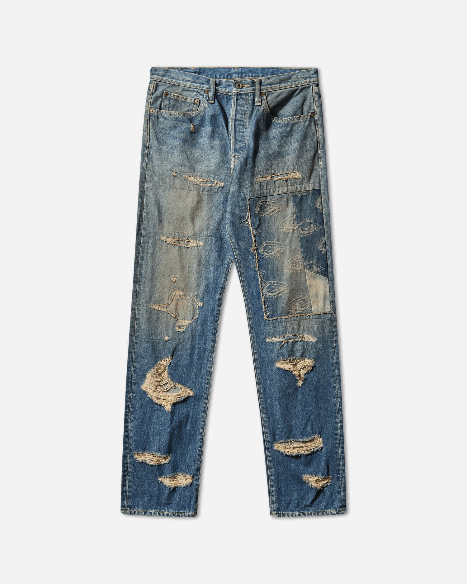 Džínsy KAPITAL 14oz 5P Monkey Cisco Speakeasy Dixie Remake Jeans Modrá | K2410LP068 PRO, 0
