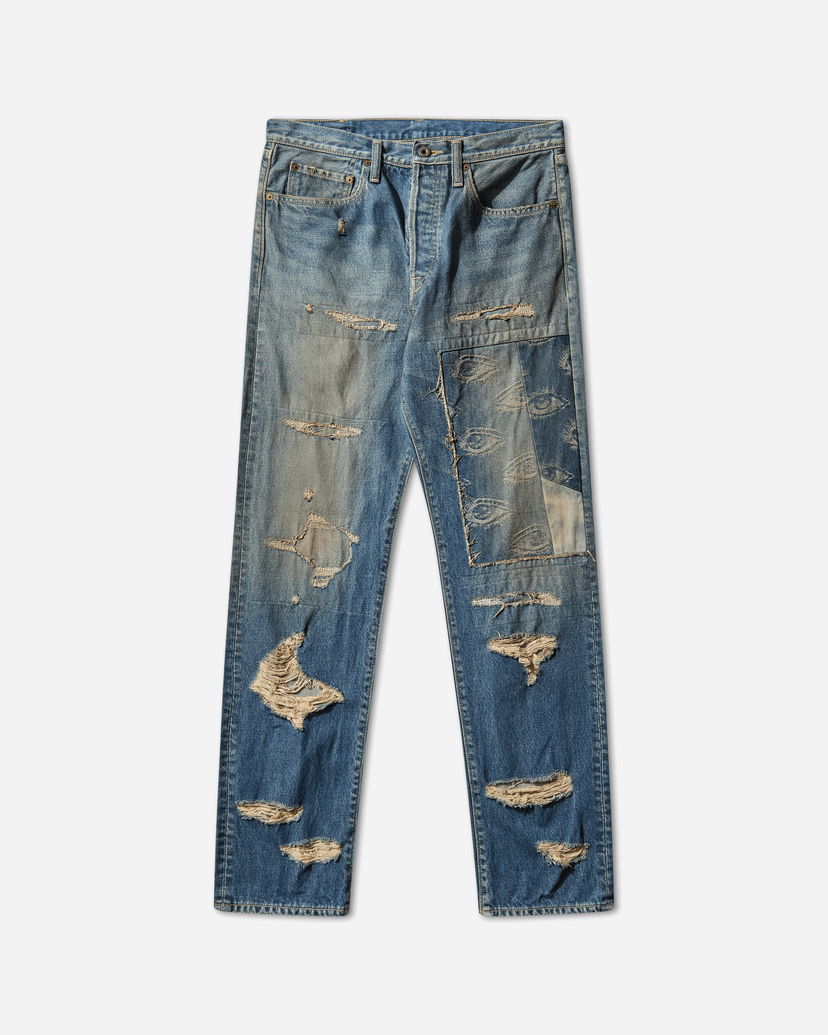 Džínsy KAPITAL 14oz 5P Monkey Cisco Speakeasy Dixie Remake Jeans Modrá | K2410LP068 PRO