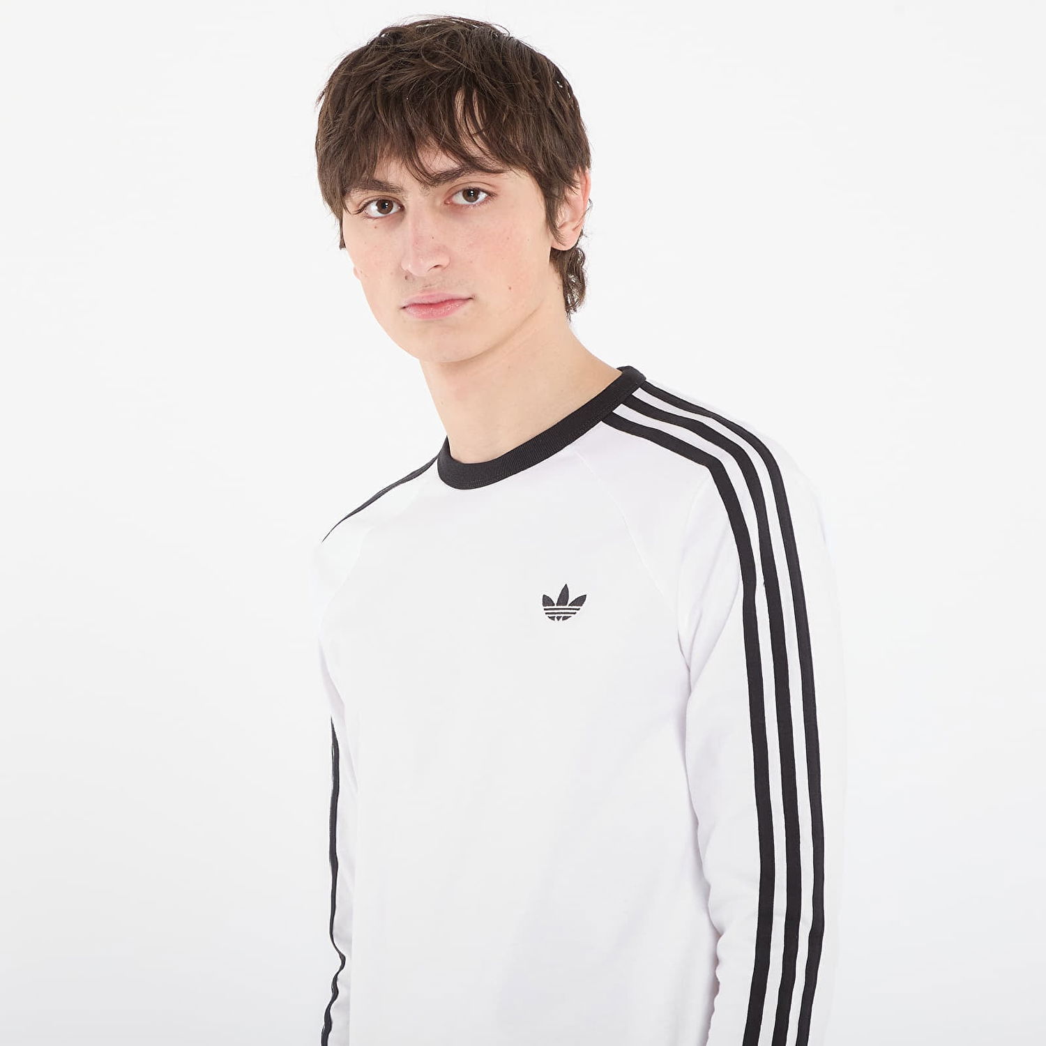 Tričko adidas Originals 3-Stripes Long Sleeve T-Shirt XXL Biela | KE3545, 1