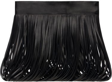 Opasok Alaïa ALAÏA Fringed Leather Waist Belt Čierna | AA9J05546C228, 0