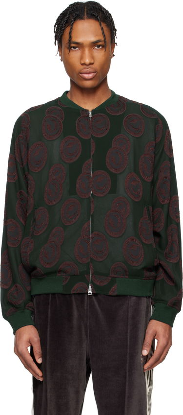 Bomber bunda Needles NEEDLES BB Print Bomber Jacket Zelené | QV122, 0