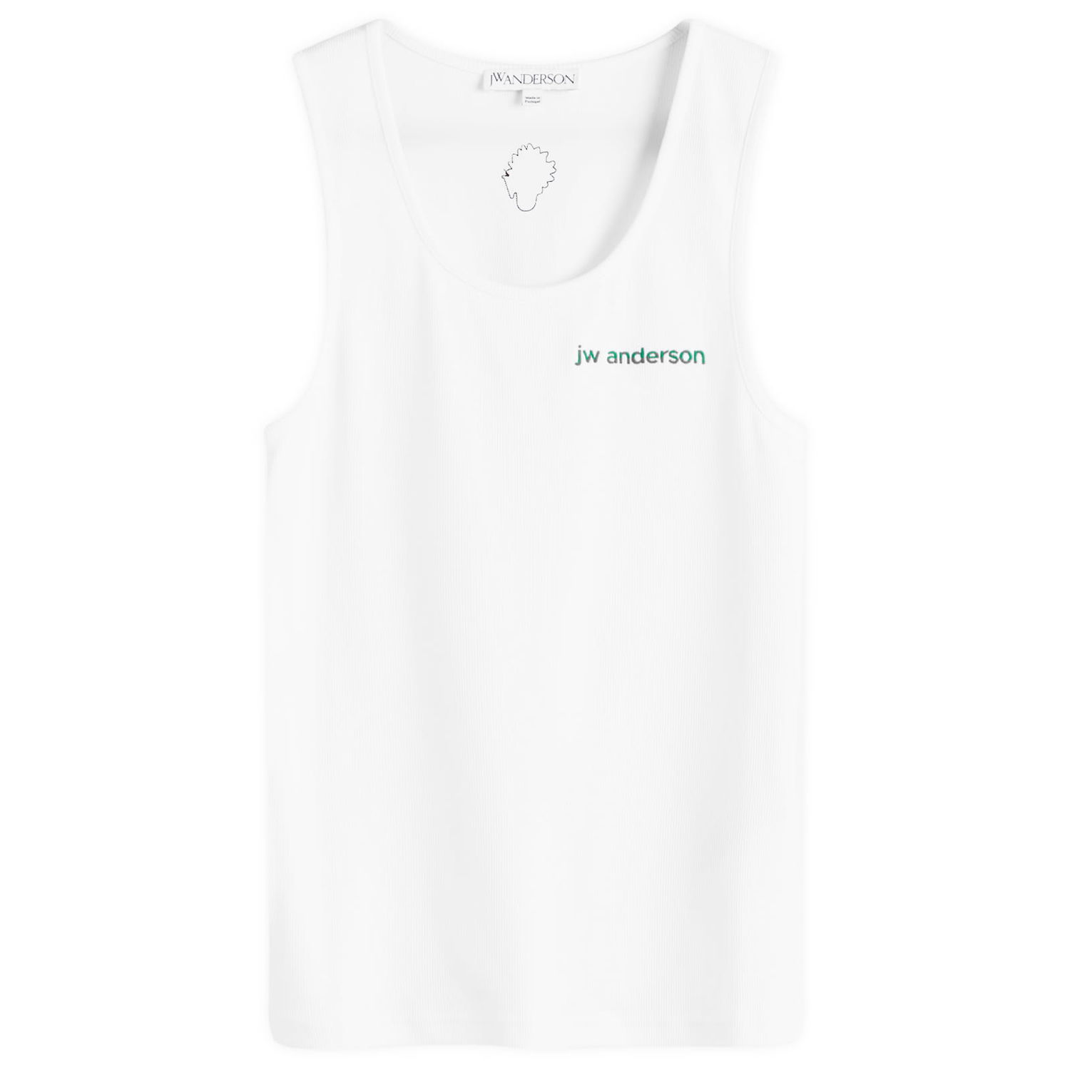 Sveter JW Anderson Chest Logo Embroidery Vest Biela | JO0241-PG1512-001, 0