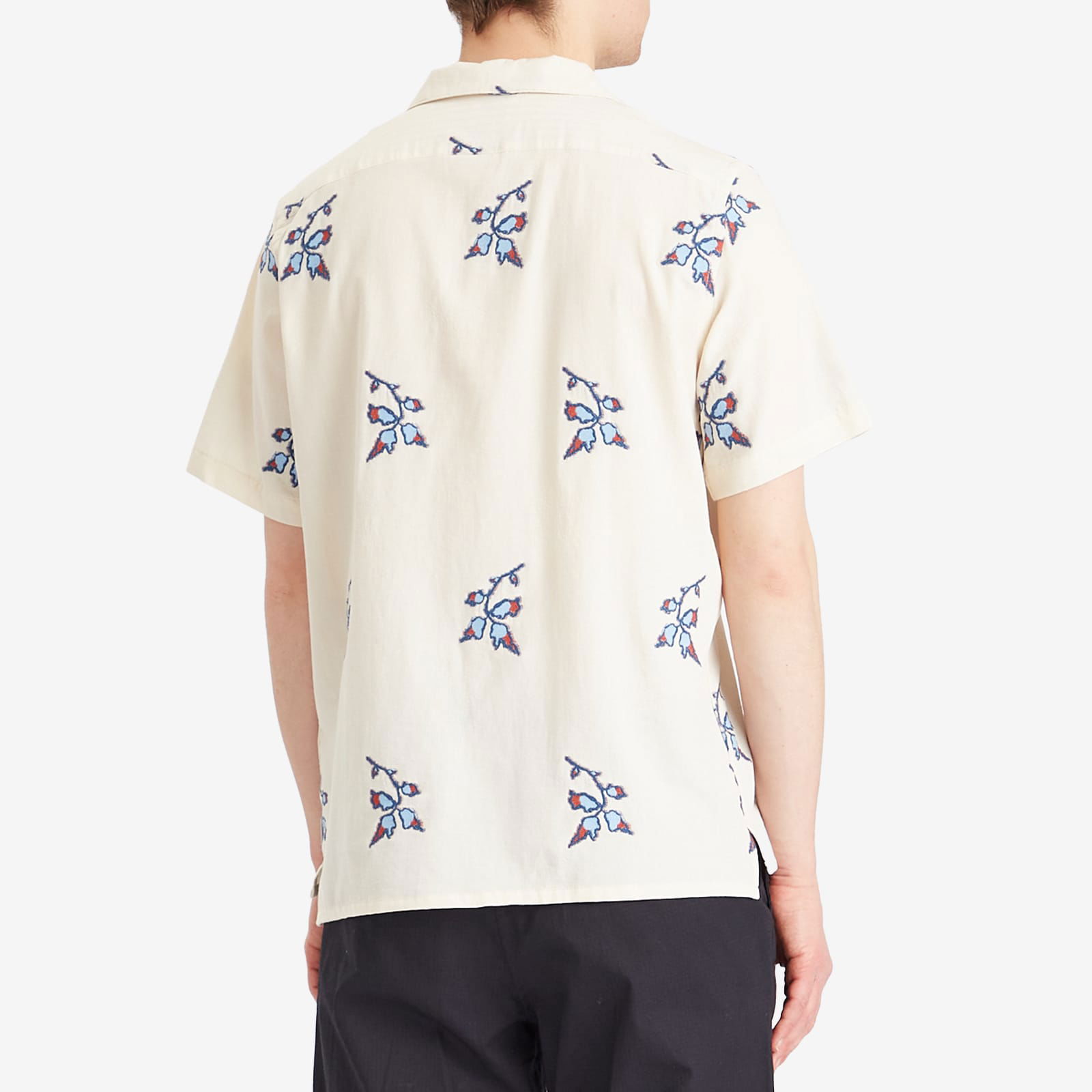 Paul Smith Flower Embroidered Vacation Shirt, Size Large