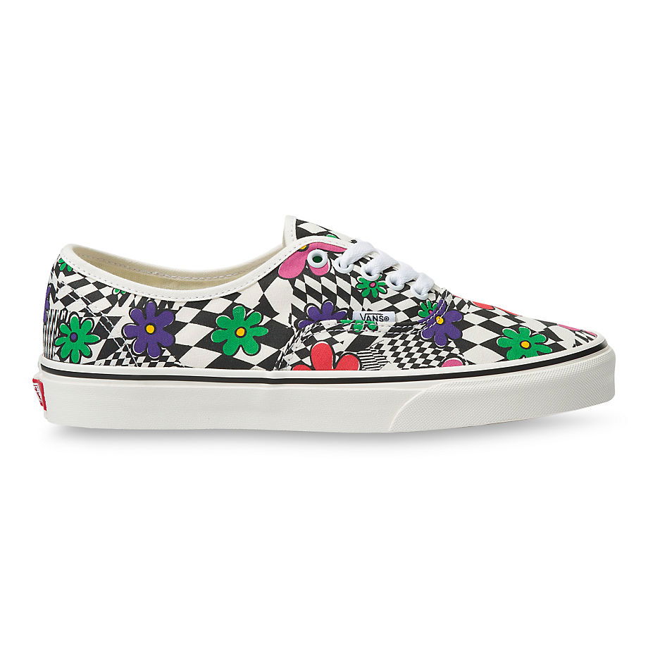 Tenisky a topánky Vans Printed Authentic Floral Check Biela | VN0A348A40G, 0