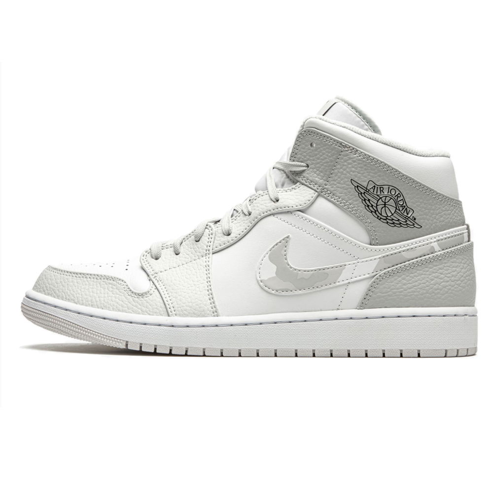 Tenisky a topánky Jordan Air Jordan 1 Mid "Swoosh Logo - Grey Camo" Biela | DC9035-100, 0