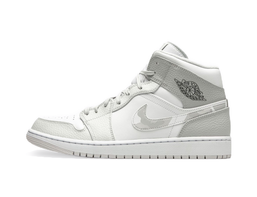 Limitované edície Jordan Air Jordan 1 Mid "Swoosh Logo - Grey Camo" Biela | DC9035-100