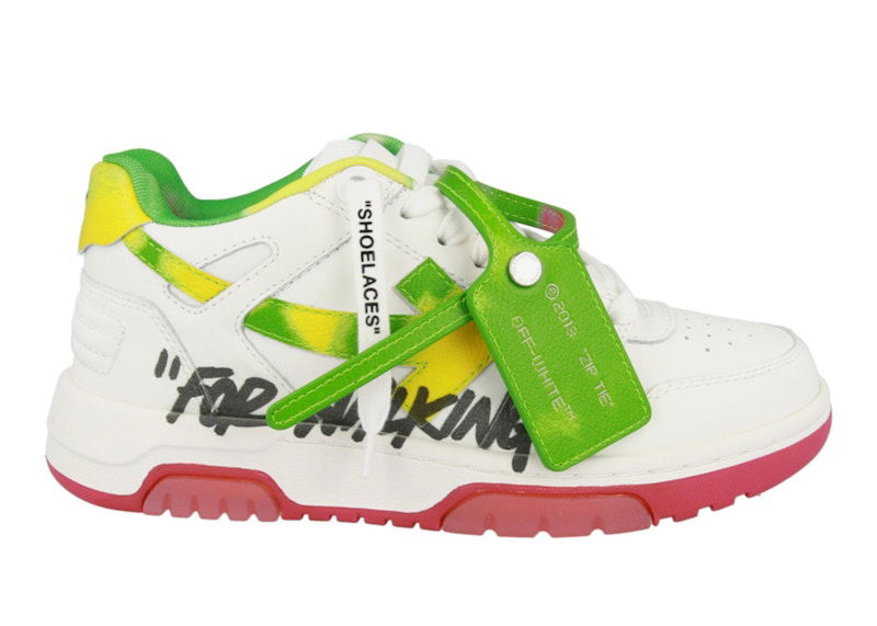 Tenisky a topánky Off-White Out Of Office OOO "For Walking" Low Tops White Multicolor W Zelené | OWIA259S22LEA0070184, 0