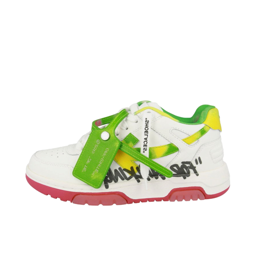 Tenisky a topánky Off-White Out Of Office OOO "For Walking" Low Tops White Multicolor W Zelené | OWIA259S22LEA0070184