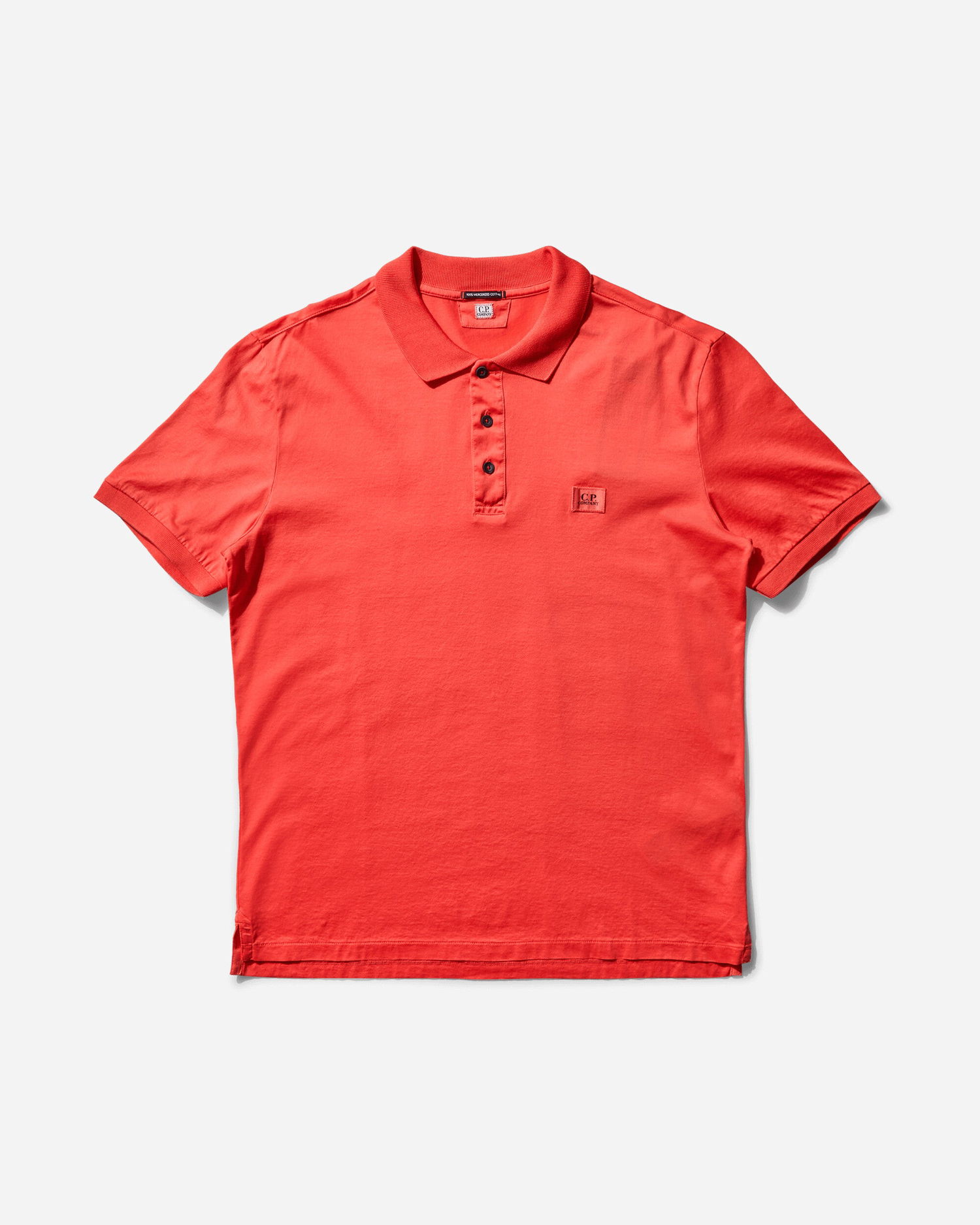 Polo tričko C.P. Company Mercerized Jersey Polo Shirt Červená | 18CMPL091A-006374G 547, 1