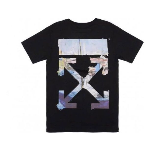 Tričko Off-White Oversize Painting Arrow Print T-Shirt Čierna | OMAA038R191850121088, 0