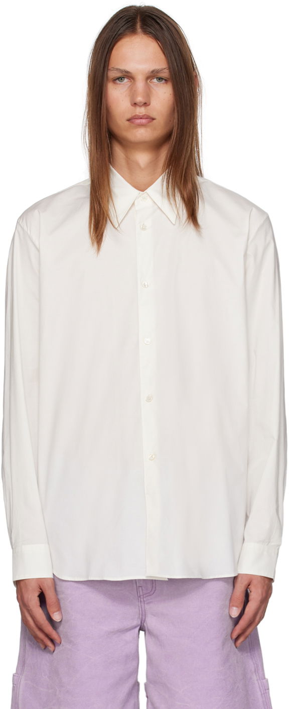 Košeľa Acne Studios Button-Up Shirt Biela | BB0512-, 0