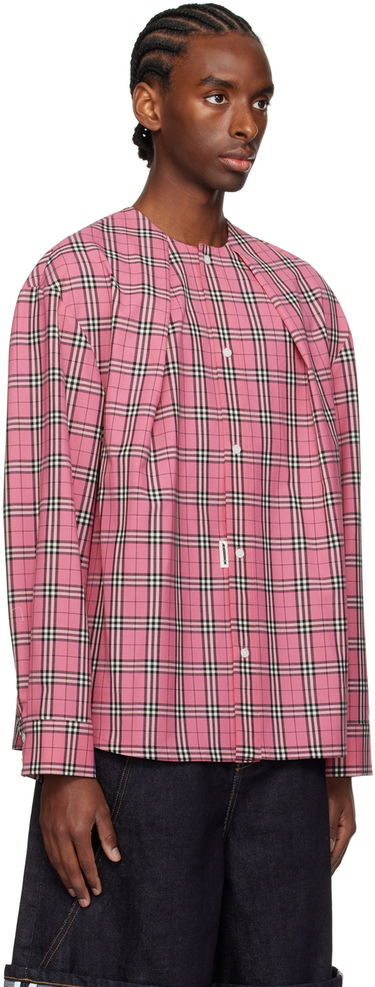 Košeľa ADER ERROR Check Long Sleeve Shirt Ružová | BN01SSSH0103PK, 1