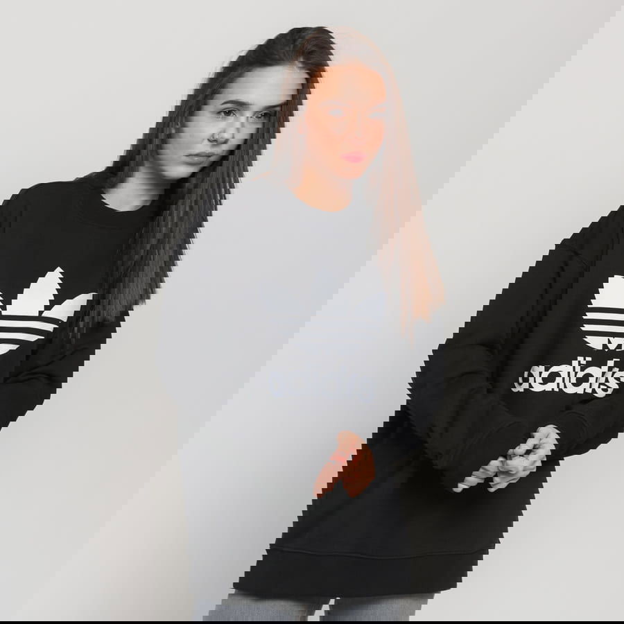 Mikina adidas Originals Trefoil Crew Sweat Čierna | FM3272, 0