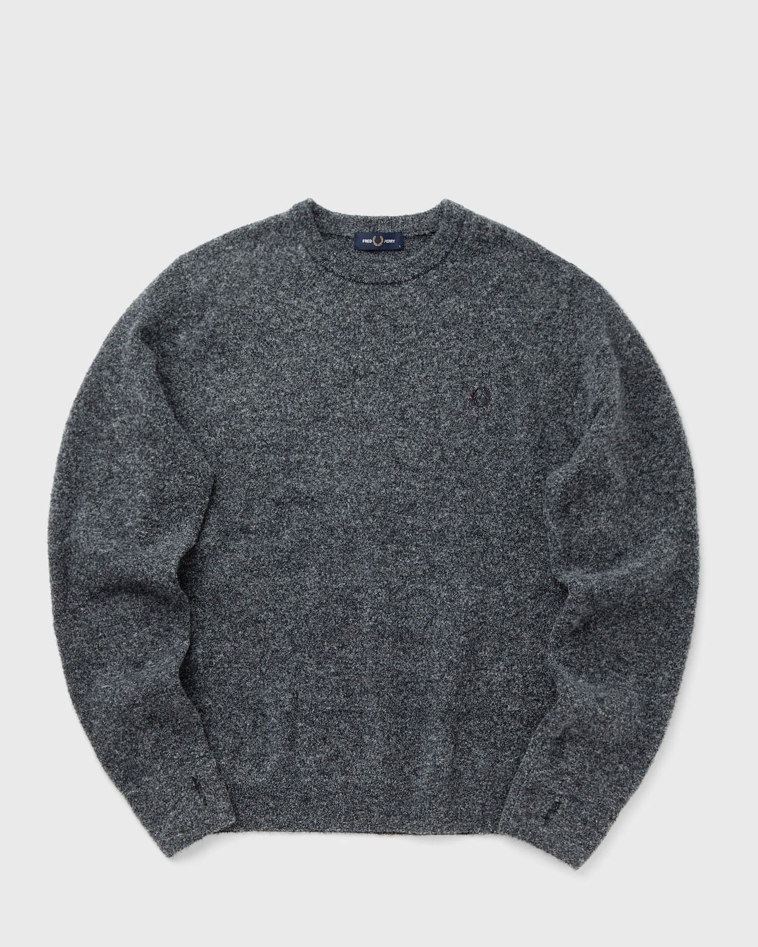 Sveter Fred Perry Boucle Crew Neck Jumper Šedá | K8553-X55, 0