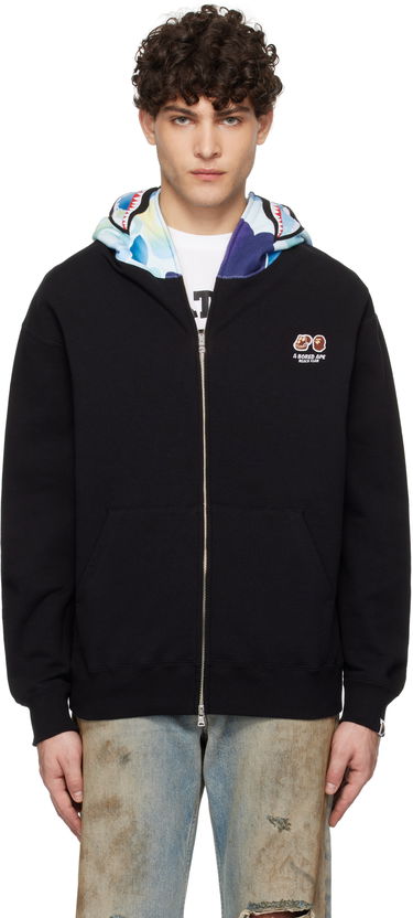 Mikina BAPE BAYC Edition Shark Full Zip Hoodie Čierna | 001ZPK731905C, 0