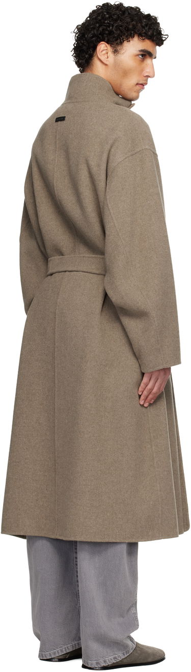 Kabáty Fear of God Wool Cashmere Highneck Wrap Coat Béžová | FG25FW64-642DWC-207, 2