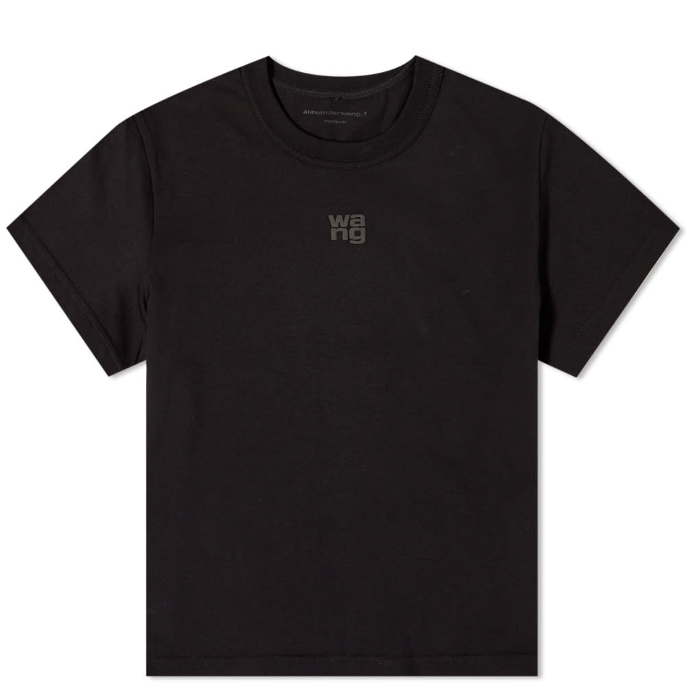 Tričko Alexander Wang Essential Shrunken Tee Čierna | 4CC3221358-001, 0