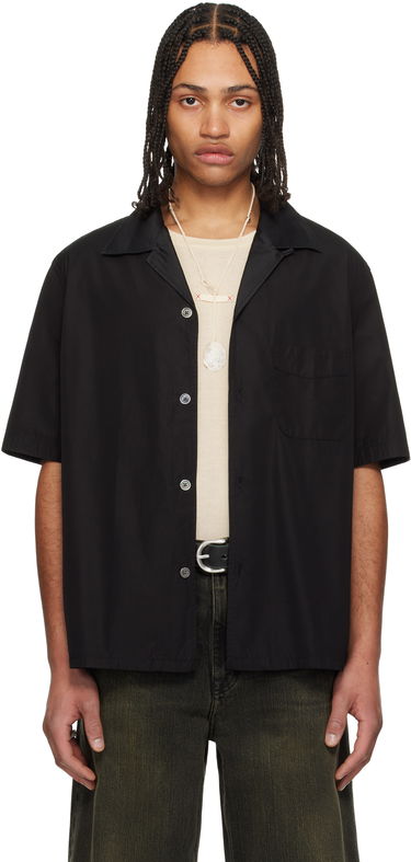 Košeľa OUR LEGACY Our Legacy Heusen Short Sleeve Shirt Čierna | M2252HBE, 0