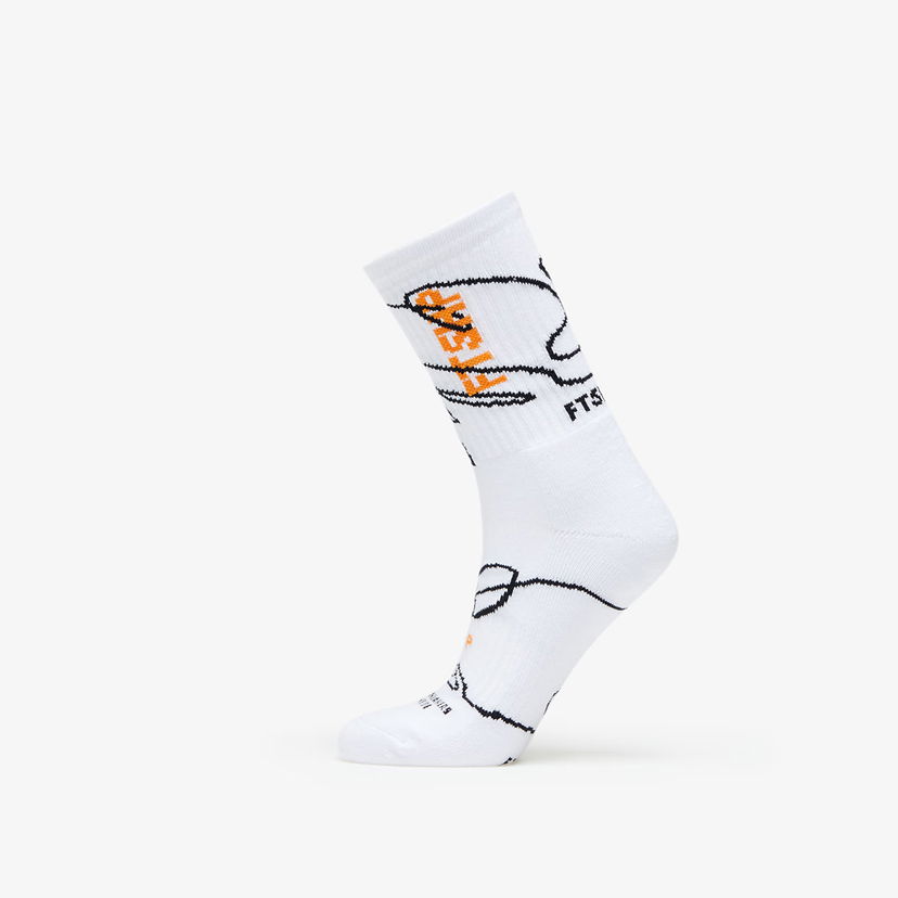 Ponožky Footshop The Skateboard Socks Biela | FTSHP_323