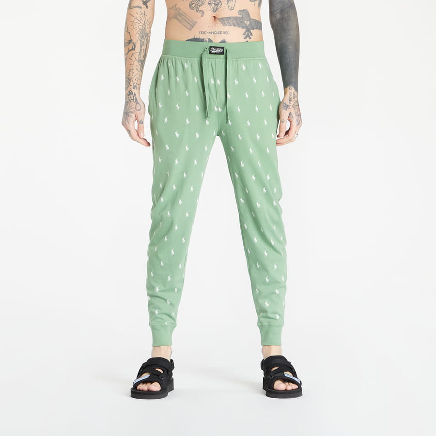 Pyžamo Polo by Ralph Lauren All Over Pony Sleep Pant Zelené | 714830279009, 0