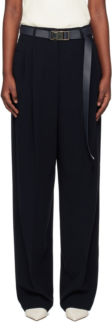 Nohavice Max Mara Max Mara Neottia Pleated Wide-Leg Trousers Navy | 2516131011600, 0