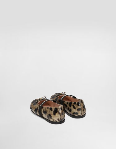 Doplnky Dolce & Gabbana Dolce & Gabbana Printed Shiny Calfskin Ballet Flats Rôznofarebný | D20093AM568HA93M, 2