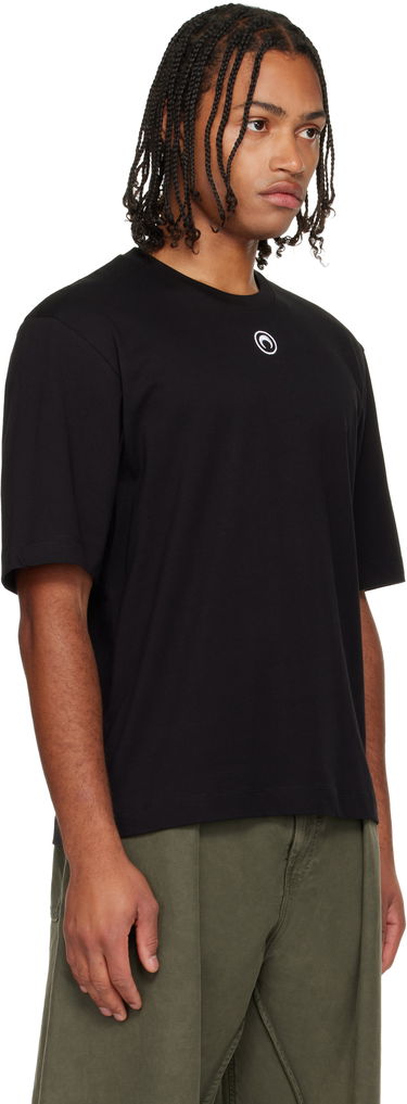 Tričko Marine Serre Moon Logo Jersey Loose Fit Short Sleeve T-Shirt Biela | MTT077BCJER0009, 4