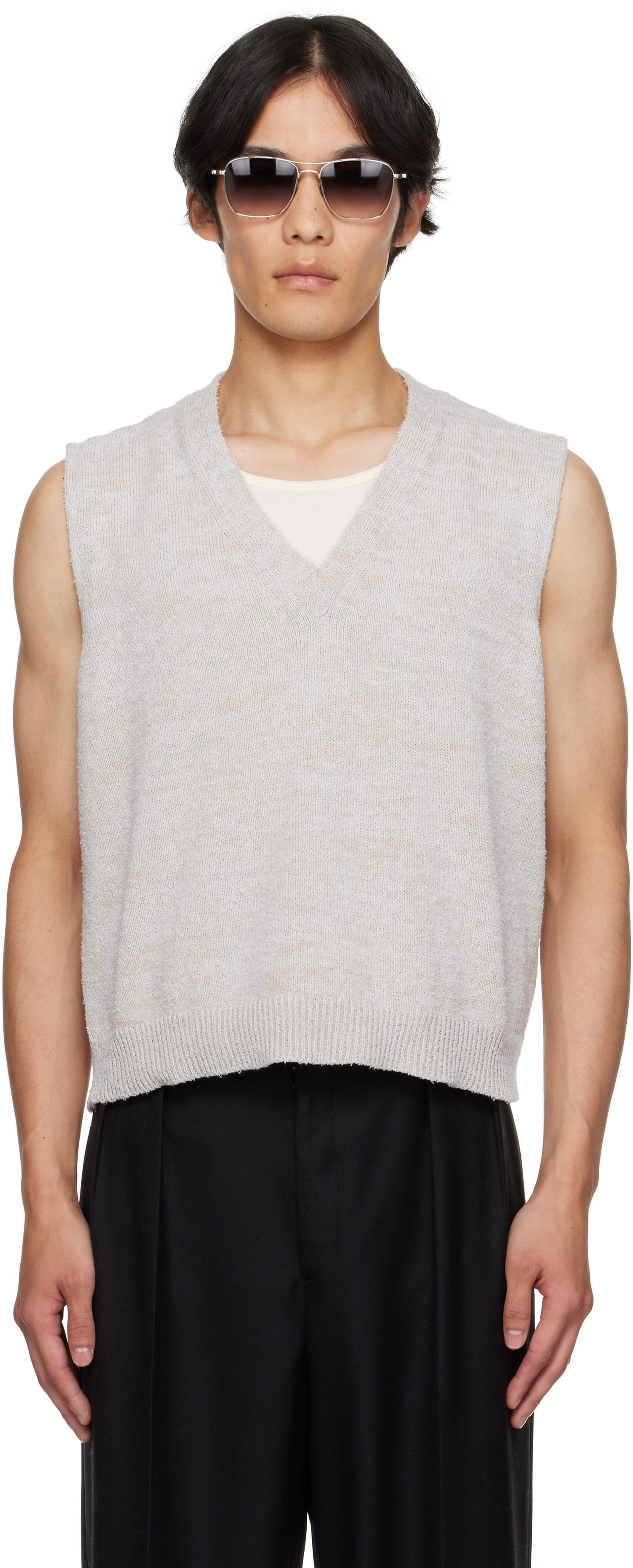 Vesta Maison Margiela Maison Margiela Knit Vest Béžová | S50FB0115 M13152, 0