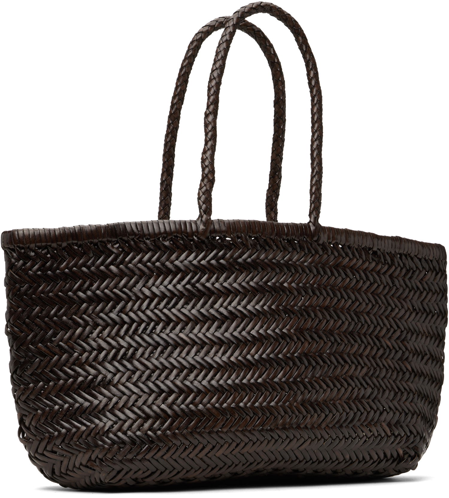 Tote bag Dragon Diffusion Dragon Diffusion Triple Jump Big Woven Leather Tote Hnedá | 8810, 1
