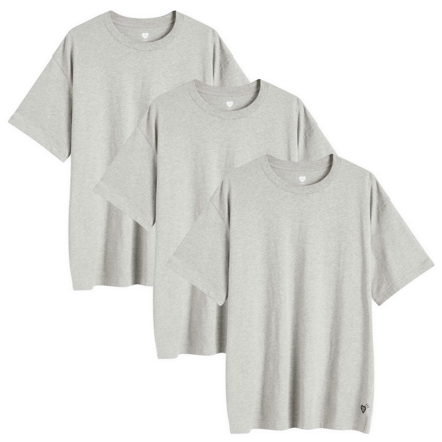 Tričko Human Made 3-Pack T-Shirt Set Šedá | HM28CS048-GY, 0