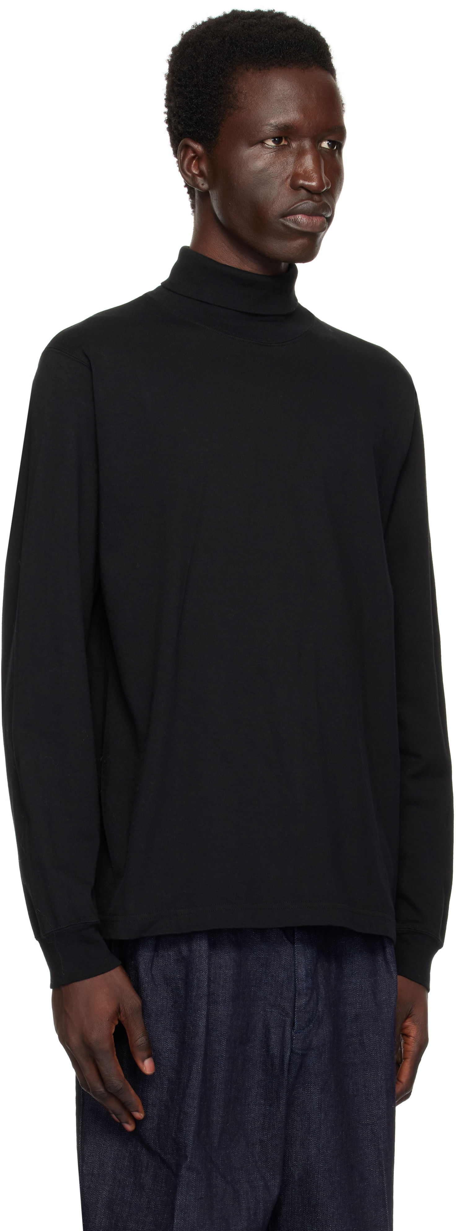 Sveter BEAMS BEAMS PLUS Pima Cotton Turtleneck Čierna | 38140022156, 1