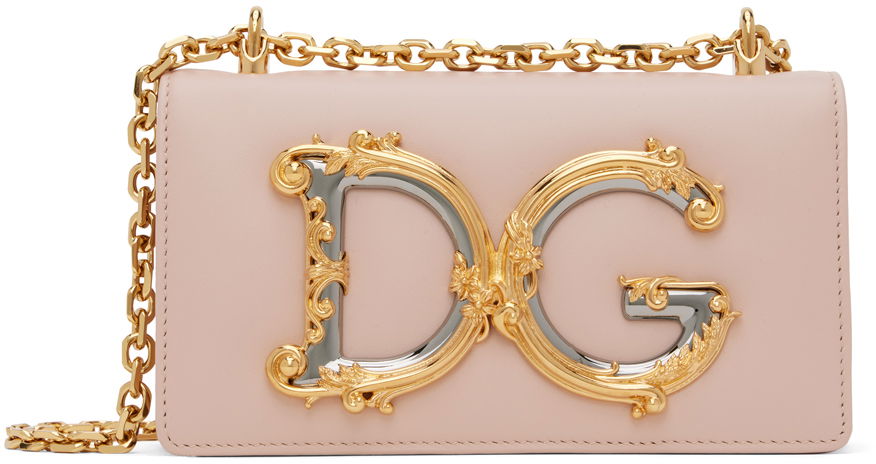 Taška cez rameno Dolce & Gabbana Pink 'DG' Shoulder Bag Ružová | BI1416 AW070, 0