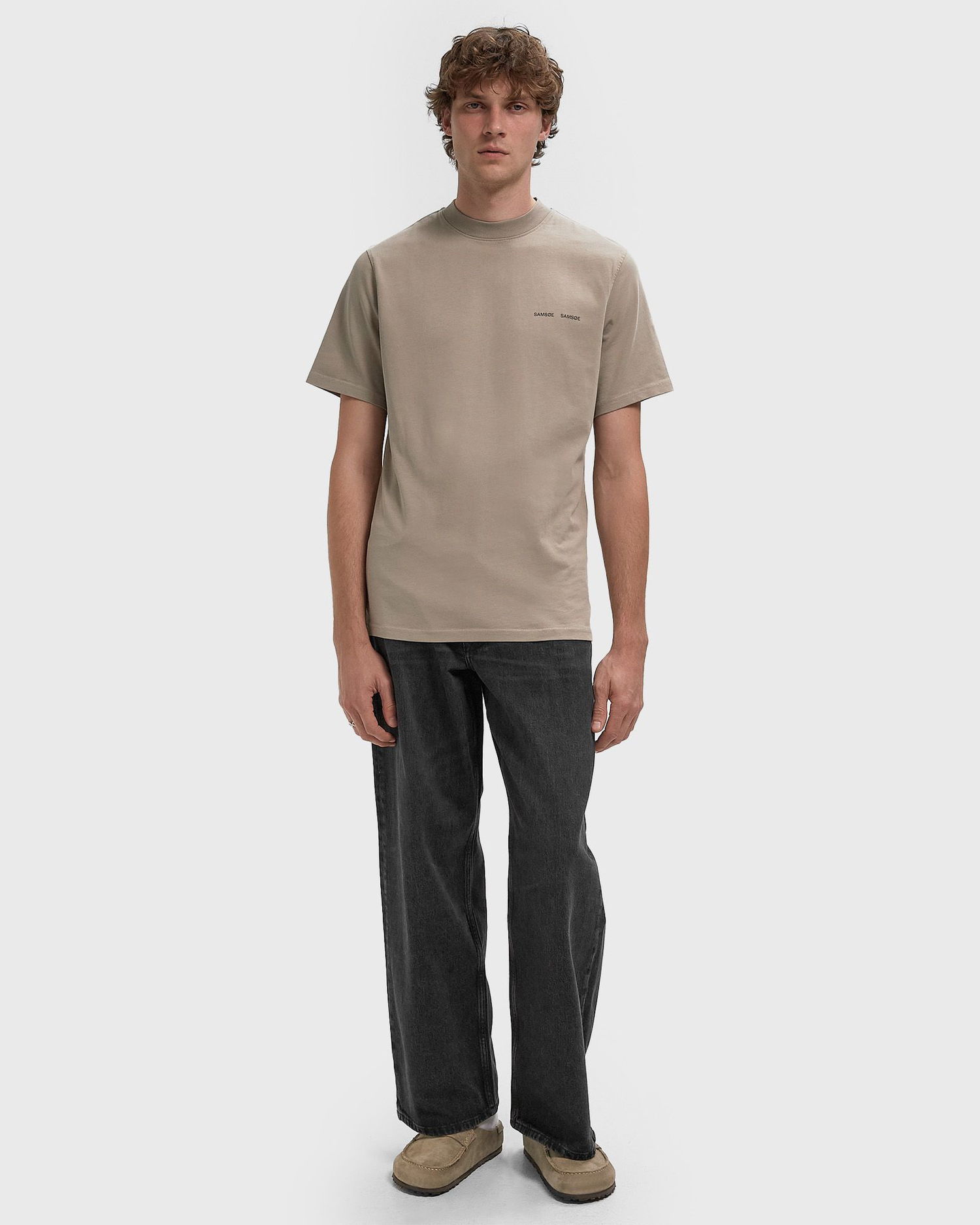 Tričko Samsoe Samsoe Norsbro T-Shirt Béžová | M20300010-ELEPHANT-SKIN, 1